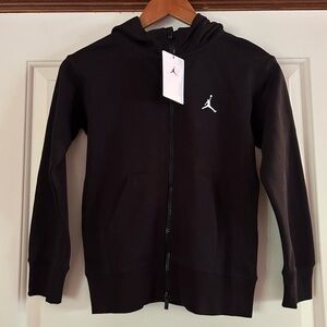 NWT Nike Air Jordan Sport Boys YOUTH Small 8-10yrs Full Zip Fleece Hoodie $65